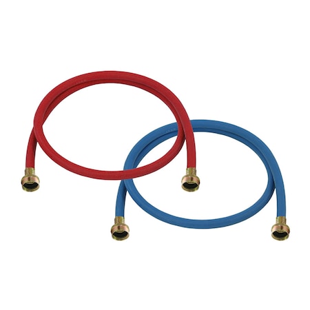 Udp Ultra Dynamic Products 3/8 in. FGH X 3/4 in. D FGT 8 ft. Rubber Washing Machine Supply Line WA6RB7008